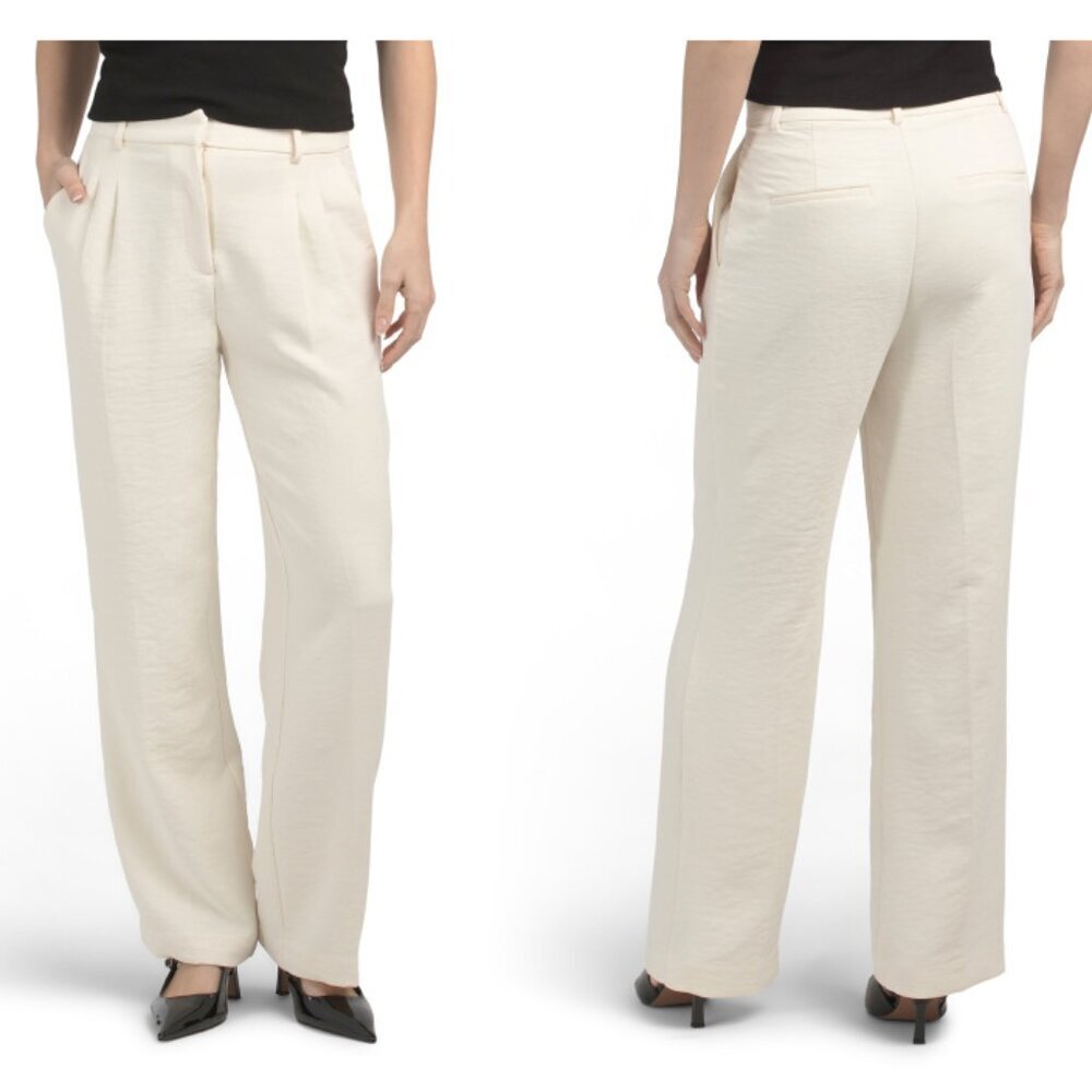 NWT Christian Lacroix Women's Pleated Front Trousers Pants Sz 6